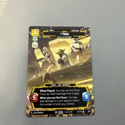 Star Wars Unlimited LOF Yoda My Ally Is The Force Prestige Card 1057 rare - Image 1