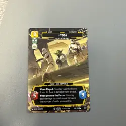 Star Wars Unlimited LOF Yoda My Ally Is The Force Prestige Card 1057 rare - Image 2