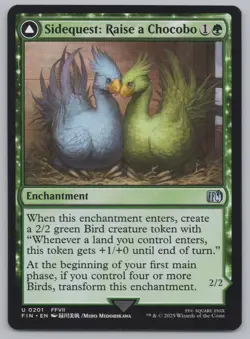 MTG Playset (4) - Final Fantasy - Sidequest: Raise a Chocobo #201 -j473 - Image 2