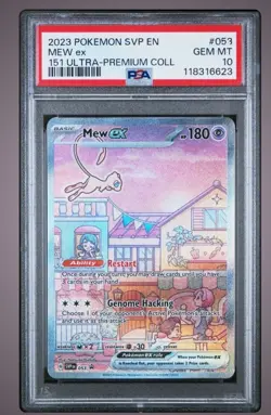 2023 MEW EX 053 BLACK STAR PROMO 151 Pokemon Card PSA 10 - Image 2