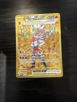 Cinderace ex 163 Sv: Scarlet & Violet Black Star Promo Card Holo NM - Image 1
