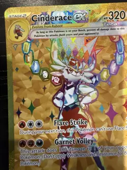 Cinderace ex 163 Sv: Scarlet & Violet Black Star Promo Card Holo NM - Image 5