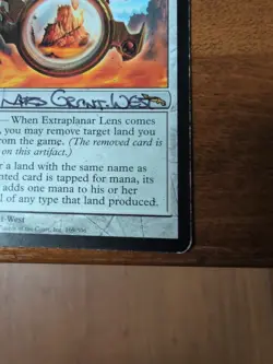 MTG Extraplanar Lens Mirrodin SIGNED BY LARS GRANT WEST - Image 3
