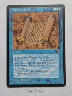Merchant Scroll - Homelands - MtG - Image 1