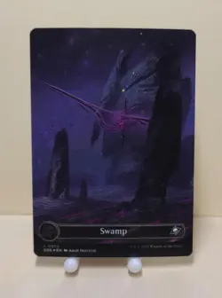 MTG Edge of Eternities - Swamp L 0369 - (Borderless) (Galaxy Foil) - Image 1