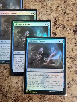 4x MTG Silumgar's Scorn - Foil, Dragons of Tarkir, English x4 LP Playset - Image 3