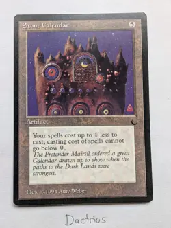 Stone Calendar - The Dark - MtG - Image 1