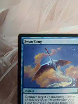 Magic The Gathering Swan Song Foil Theros Rare 2013 LP Blue Instant MtG - Image 2