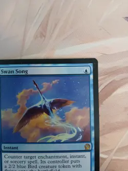 Magic The Gathering Swan Song Foil Theros Rare 2013 LP Blue Instant MtG - Image 3