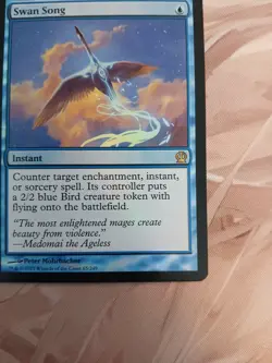 Magic The Gathering Swan Song Foil Theros Rare 2013 LP Blue Instant MtG - Image 5