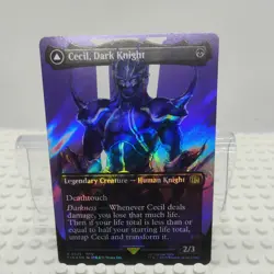 Cecil, Dark Knight Borderless Surge Foil - Final Fantasy MTG Magic the Gathering - Image 1
