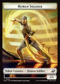 Lander (004) // Human Soldier (002) Token Edge of Eternities EOE MTG Magic - Image 2