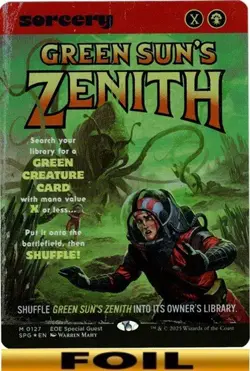1x - Green Sun's Zenith - FOIL SHOWCASE #127 - Special Guest SPG - NM MTG - Image 1