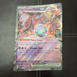 Pokemon TCG - Team Rocket's Mewtwo ex SVP 205 - Scarlet & Violet Jumbo Promo NM - Image 1
