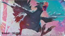 Ultra Pro MTG Final Fantasy Traveling Black Chocobo Holofoil Playmat NEW! - Image 1