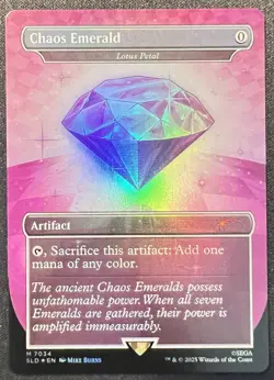 Chaos Emerald (7034) Purple - Foil Lotus Petal - Sonic Secret Lair Magic MTG NM - Image 1
