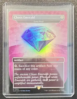 Chaos Emerald (7034) Purple - Foil Lotus Petal - Sonic Secret Lair Magic MTG NM - Image 3