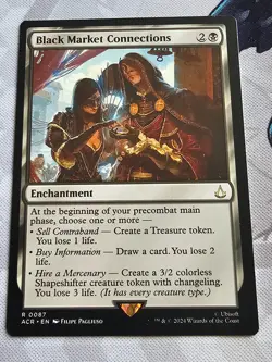 Black Market Connections R 0087 Assassin's Creed Magic The Gathering 2024 MTG - Image 1