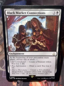 Black Market Connections R 0087 Assassin's Creed Magic The Gathering 2024 MTG - Image 2