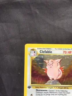 Pokemon Cards: Jungle 1st Edition Rare Holo: Clefable 1/64 - Image 3