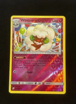 MINT! 2019 WHIMSICOTT 144/236 Reverse Holo Pokemon TCG SM Unified Minds - Image 1