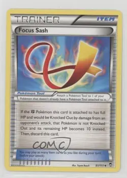 Focus Sash Pokemon XY Furious Fists #91 - Image 1
