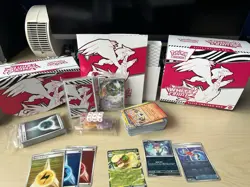 Pokemon TCG - White Flare Elite Trainer Box - OPEN w/ Promo, Bulk, & Accessories - Image 2