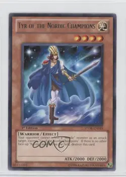 Tyr of the Nordic Champions 1st Ed. YuGiOh Storm Ragnarok #STOR-EN019 - Image 1