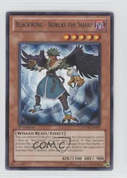 Blackwing - Boreas the Sharp 1st Ed. YuGiOh Storm of Ragnarok #STOR-EN007 - Image 1