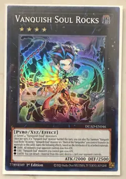 Yugioh! Vanquish Soul Rocks - DUAD-EN046 - Super Rare - 1st Edition Near Mint, E - Image 1