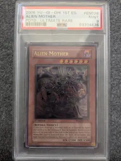 YUGIOH ALIEN MOTHER 1ST EDITION ULTIMATE RARE#POTD-EN028 PSA 9 MINT - Image 1