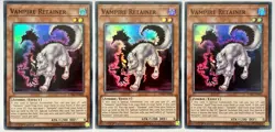 3 x DASA-EN002 Vampire Retainer - Super Rare 1st Edition Near Mint YuGiOh Cards - Image 1