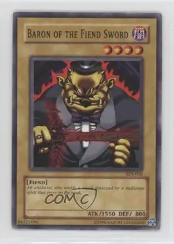 Baron of the Fiend Sword Unlimited YuGiOh Starter Deck Yugi #SDY-036 2002 - Image 1