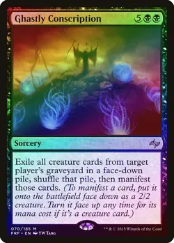 Ghastly Conscription FOIL Fate Reforged HEAVILY PLD Mythic Rare CARD ABUGames - Image 1