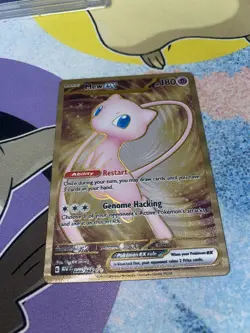 Pokemon TCG Mew 205/165 Gold UPC Promo Metal Card Scarlet & Violet 151 NM - Image 1