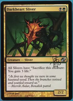 Darkheart Sliver Planar Chaos NM Uncommon SIGNED CARD (409965) ABUGames - Image 1