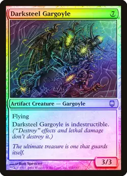 Darksteel Gargoyle FOIL Darksteel NM Artifact Uncommon MAGIC MTG CARD ABUGames - Image 1