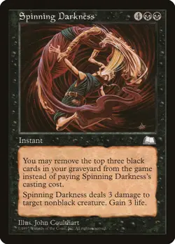 Spinning Darkness Weatherlight PLD Black Common MAGIC GATHERING CARD ABUGames - Image 1