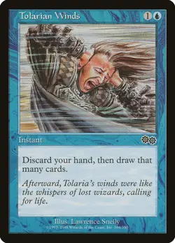 Tolarian Winds Urza's Saga PLD Blue Common MAGIC THE GATHERING CARD ABUGames - Image 1