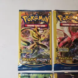Pokemon XY Breakpoint 3 Card Mini Booster Pack 4 Pack Art Set - Image 2