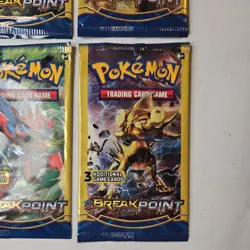 Pokemon XY Breakpoint 3 Card Mini Booster Pack 4 Pack Art Set - Image 5