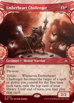Emberheart Challenger (Showcase) Bloomburrow NM Rare MAGIC MTG CARD ABUGames - Image 1
