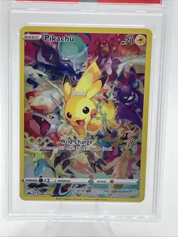 Pokemon TCG Crown Zenith Pikachu Holo Card 160/159 Secret Rare PSA 9 - Image 2