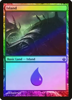 Island (149) FOIL Mirrodin Besieged PLD Basic Land MAGIC MTG CARD ABUGames - Image 1