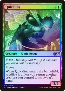 Quickling FOIL Magic 2015 / M15 PLD Blue Uncommon MAGIC MTG CARD ABUGames - Image 1
