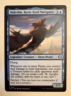 Malcolm, Keen-Eyed Navigator *Uncommon* Magic MtG x1 LCC Commander Lost Caverns - Image 1