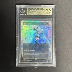 BGS 9.5 Hatsune Miku FOIL Harmonize English 1596 MTG Secret Lair - Image 1