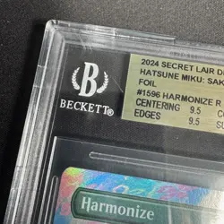 BGS 9.5 Hatsune Miku FOIL Harmonize English 1596 MTG Secret Lair - Image 3