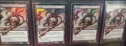MTG 4 X FOIL EXHUME SHADOW SIGNED BY ARTIST - Image 1