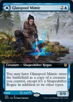MTG English Extended Art Glasspool Mimic / Glasspool Shore NM Foil - Image 1
